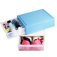 OEM Custom Large Stackable Cosmetic Organizer Case  Plastic Makeup  Separate Drawers Storage Box