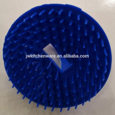 Customize plastic shampoo massage brush in JIEWEI